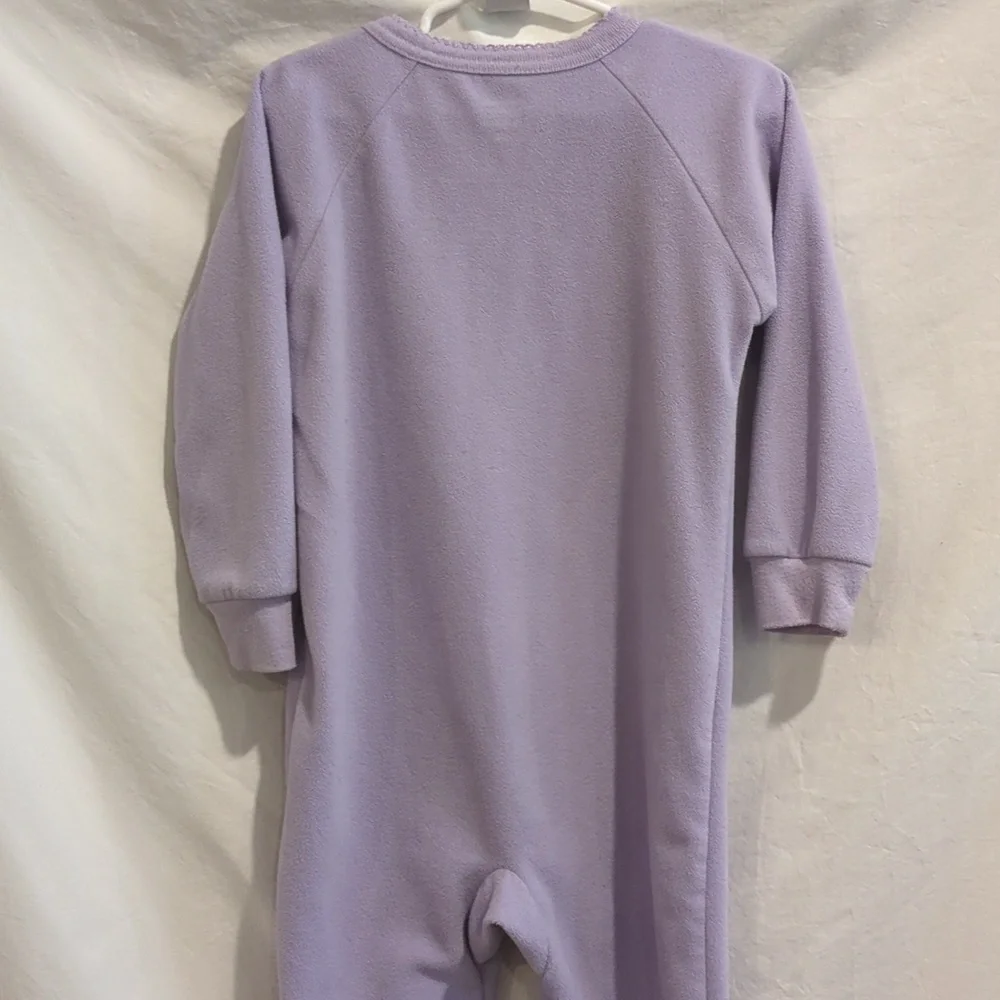 Child Of Mine | Lavender Footless Blanket Sleeper Flower Girl Zip Up | 3T